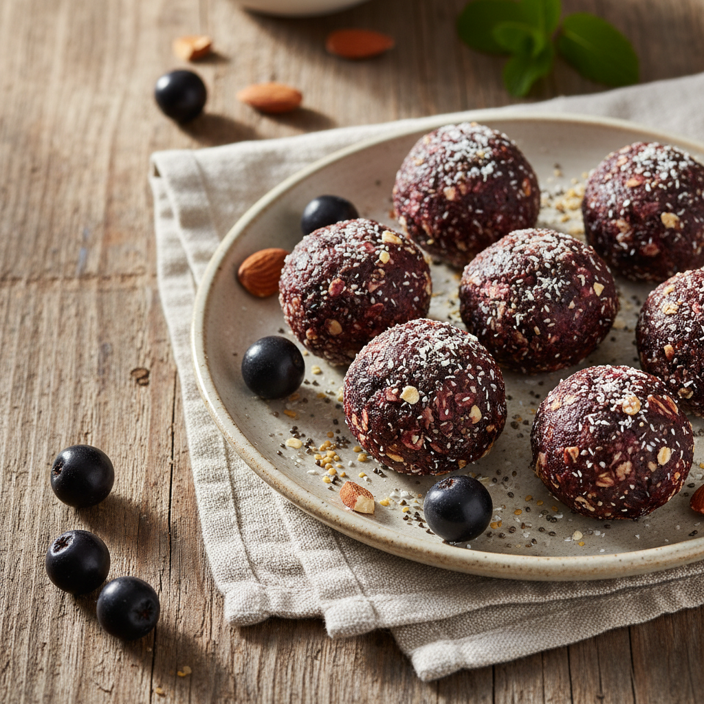 Aronia-Energy-Bites (ungebacken) – Aronia-Rezept
