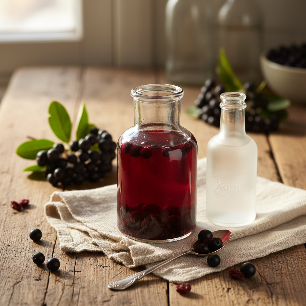 Aronia-Likör mit Korn (selbst angesetzt) – Aronia-Rezept